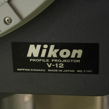 [DW] 8日保証 V-12 NIKON 20× 50× ニコン PROFILE PROJECTOR プロフィールプロジェクター 投影機[05441-0017]_画像7