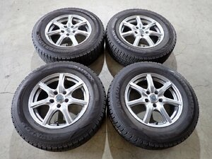 YS5064【送料無料215/70R16】デリカD:5 アウトランダーなどへ 中古スタッドレスセット●16×6.5J 114.3/5H ET38●1円スタート