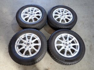 YS5142【送料無料195/65R15】ノア VOXY セレナ オーリス ミシュラン 中古スタッドレスセット ■15×6J 114.3/5H ET45■