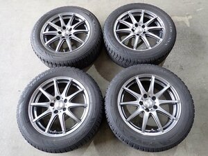 YS5222【送料無料215/60R17】エスティマ C-HR カローラクロス エリシオン 中古スタッドレス ■17×7J 114.3/5H ET48■