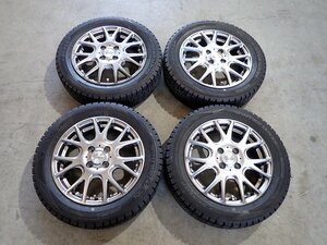 YS5139【送料無料165/65R15】ソリオ タフト デリカD:2など 中古スタッドレスセット●15×4.5J 100/4H ET45●1円スタート