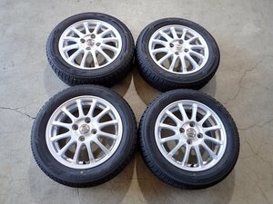 YS5378【送料無料155/65R14】ニッサン純正 デイズ デイズルークス モコなど 2021年製 中古冬セット●14×4.5J 100/4H ET45●即決有