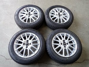 YS5562【送料無料175/65R15】アクア スペイド スイフト 2021年製 ヨコハマ 中古スタッドレスセット■15×5.5J 100/4H ET43■