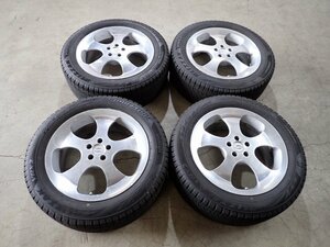 YS5749【送料無料225/55R18】スバル XV SJ系フォレスターなどに BS 中古スタッドレス ▼18×7.5J 100/5H ET47▼≪即決≫