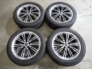 YS5759【送料無料225/50R18】エスティマ エリシオン オデッセイ C-HR 中古スタッドレス ★18×7J 114.3/5H ET48★≪即決≫