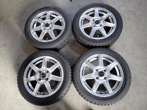 YS5422【送料無料165/55R14】ゼスト ライフ ザッツなどへ ダンロップ 中古スタッドレスセット ■14×4.5J 100/4H ET45■