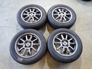 YS5682【送料無料175/65R15】フィット キューブ スイフト アクア ヨコハマ 中古スタッドレス ■15×5.5J 100/4H ET38■≪即決≫