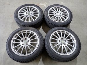 YS5886【送料無料215/50R17】プリウスα ZE4インサイト ジェイドなどに 中古スタッドレス ■17×7J 114.3/5H ET45■≪即決≫