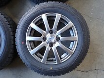 YS5989【送料無料165/70R14】マーチ ダンロップアイ 中古スタッドレスセット■14×5.5J 100/4H ET40■《即決あり》_画像2