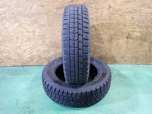 RK2029【送料無料165/65R14】2本 ダンロップ WINTERMAXX WM02 中古スタッドレスタイヤ タンク トール ルーミー《即決あり》