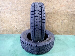 RK2024【送料無料175/65R15】2本 ダンロップ WINTERMAXX WM01 中古スタッドレスタイヤ アクア スイフト フィット《即決あり》