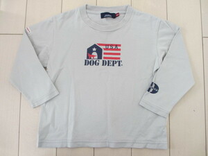 ★USED！DOGDEPT　プリント　長袖　Tシャツ　100㎝★