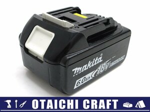 【中古】makita(マキタ) 純正 18V リチウムイオンバッテリー BL1860B 6.0Ah 急速充電対応｜充電回数27回【/D20179900019230D/】