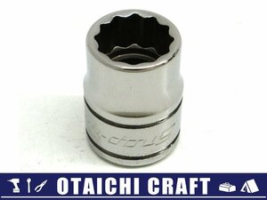 【中古】Snap-on(スナップオン) 3/8(9.5sq) 7/16インチ シャローソケット F141【/D20179900000443D/】