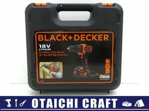 【未使用】BLACK＋DECKER(ブラックアンドデッカー) 18V コードレス ドリルドライバー BDCDD186K2【/D20179900031224D/】