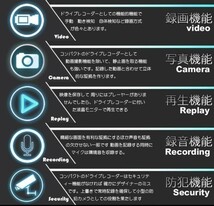 「５」送料無料　ドライブレコーダー 暗視録画 超コンパクト 動体検知 常時記録 上書き録画 K6000 日本語説明書つき＠_画像8