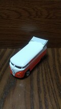 HotWHeels VW BUS Volkswagen フォルクスワーゲン バス ホワイトxオレンジ_画像1