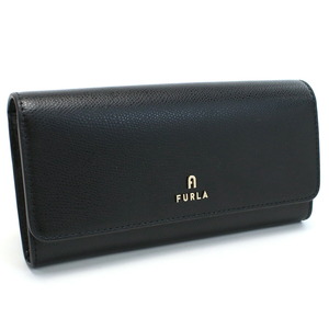 [ new goods unused ] Furla FURLA 2. folding long wallet change purse attaching turtle rear Continental wallet WP00317 black lady's lady's 