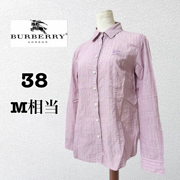 BURBERRY バーバリー　綿100% コットン　シアー　シャツ　透け感　M