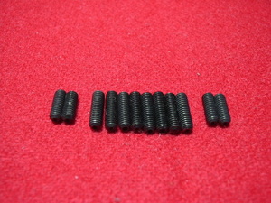 ▽ネジ ()★サドル用イモネジ 鉄製黒 8mm×4本＋10mm×8本 M3 計12本 M3 GSH $B03