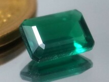 1.04ct 新品・コロンビアカラー合成バイロンエメラルド 超希少入手困難・バイロン社製_画像2