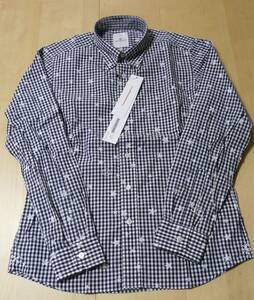 E☆uniformexperiment ユニフォームエクスペリメント[10124］ STAR PATTERN GINGHAM B.D　シャツ　紺S