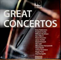 ★未開封★GREAT CONCERTOS 10CD/グレート コンチェルト バックハウス,フルニエ,ハスキル,オイストラフ,ルービンシュタイン,シュタルケル_画像1