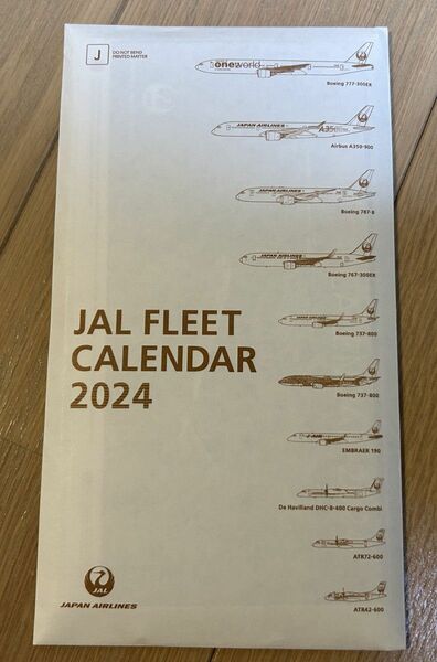 【新品】JAL FLEET CALENDER 2024 カレンダー 卓上