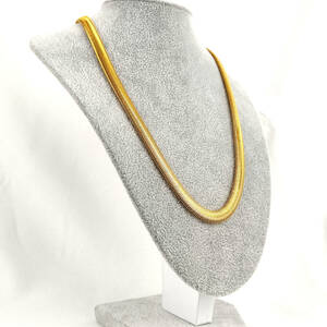 ゴールドネックレス 18k Gold Plated 60cm 8mm ゴールドチェーン 喜平 ネックレス 340