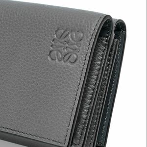 LOEWE ロエベ トライフォールド ウォレット 三つ折財布 ネイビーメンズ　レディース