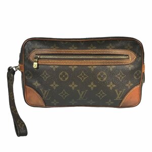 【1円～】ルイヴィトン LOUIS VUITTON バッグ クラッチバッグ レザー ブラウン マルリードラゴンヌGM モノグラム M51825 873TH 中古