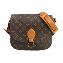 【1円～】ルイヴィトン LOUIS VUITTON バッグ ショルダーバッグ サンクルーGM M51242 TH0962 レザー ブラウン 中古_画像1