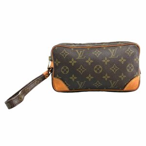 【1円～】ルイヴィトン LOUIS VUITTON バッグ クラッチバッグ レザー ブラウン マルリードラゴンヌPM モノグラム M51827 843 中古