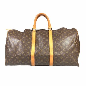 【1円～】ルイ・ヴィトン LOUIS VUITTON バッグ ボストンバッグ キーポル55 モノグラム M41424 831SD レザー ブラウン 中古