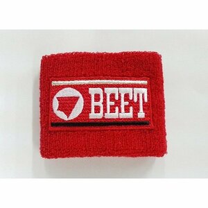 BEET ビート　ロゴ入り　リストバンド[赤]　マスターリストバンド