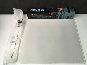 shO288 X-Raypad プロフェッショナル ゲーミングマウスパッド White Aqua Control Plus XL 450×400×3mm ※裏面汚れ有