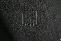 ダンヒル dunhill 綺麗め カシミヤ100％ ニット セーター トップス 長袖 Vネック スコットランド製 38/97㎝ 黒 ブラック メンズ [647910]_画像5