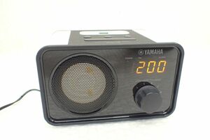 ☆DYS105-60　YAMAHA ヤマハ PDX-13 デスクトップオーディオ スピーカー 目覚まし時計 iPod オーディオ機器 アダプター付き 中古現状品