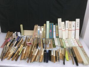 D133-100【和風小物 扇子大量まとめ】扇子 舞扇　日本舞踊　和装小物 日本舞踊 舞扇 京扇子 和装小物 能楽 日舞 レトロ/t