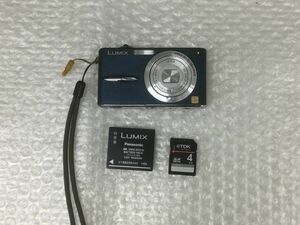 D185-60-M【通電動作確認済み】 Panasonic パナソニック コンパクトデジカメ LUMIX DMC-FX30/SDカード4GB付き　レターパック