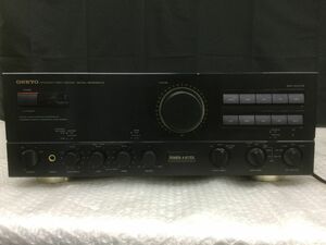 D276-120 【通電のみ確認】ONKYO オンキョー プリメインアンプ Integra A-817EX オーディオ 音響機器 Wスーパーサーボ方式プリメインアンプ