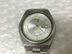 D420-60-M【動作確認済み】SEIKO(セイコー)セイコー5 デイデイト 7S26-0570 白文字盤 スケルトン 自動巻き オートマチック 腕時計/t