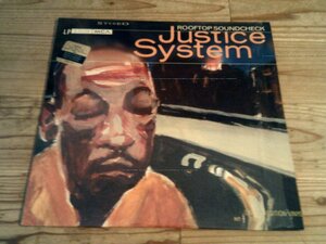 LP：JUSTICE SYSTEM ROOFTOP SOUNDCHECK ジャスティス・システム：US盤：2枚組：シュリンク付