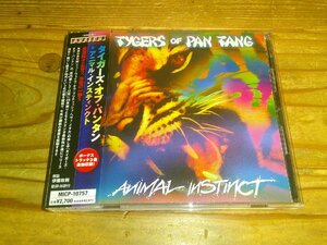 CD：TYGERS OF PAN TANG ANIMAL INSTINCT アニマル・インスティンクト タイガース・オブ・パンタン：帯付：ボーナストラック付き