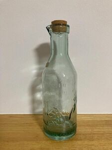 Vintage MILK BOTTLE コルク栓　ミルクボトル　ミルクデキャンタ　牛乳瓶 花瓶 ガラス レトロ 古瓶 牛乳 蓋