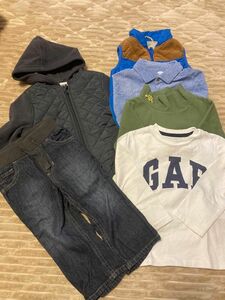 男の子　ボーイズ　6点セット　まとめ売り　90 95 アウター　ロンT ジーパン　ベスト　オールドネイビー　gap