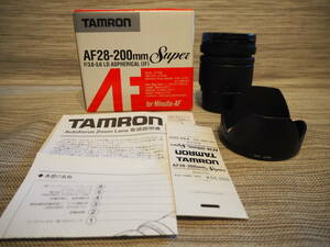 [美品]TAMRON AF28-200mm F3.8-5.6LD 571DM（ミノルタ/ソニー Aマウント用望遠レンズ）