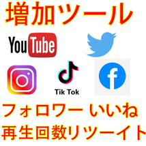 【おまけ1000 YouTubeチャンネル登録者数増加】 YouTube Twitter Tiktok 自動ツール インスタ フォロワー いいね 再生数 チャンネル登録者_画像2