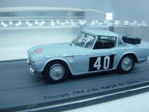 送料350円～ spark 1/43 Triumph TR4 Rallye de Monte Carlo 1963 #40 J.J.Thuner/J.M.Gretener トライアンフ モンテカルロ ラリー_画像3