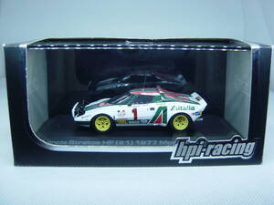 送料350円～ hpi・racing 1/43 Lancia Stratos HF Winner Monte Carlo 1977 #1 B.Munari/S.Maige ランチア モンテカルロ ラリー 